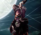 nezuko tied up in spider strings